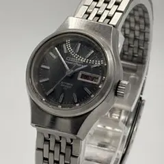稼働 CITIZEN コスモス レディース 自動巻き 緑文字盤 ヴィンテージ 