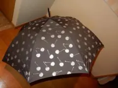 JILL STUART(ジルスチュアート)　ラメチェリー柄　雨傘 長傘のサムネイル