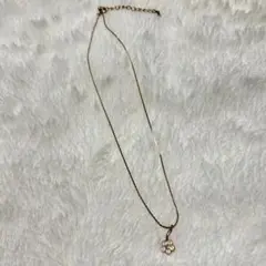 【ワンポイント♪値下げ！】ゴールド 花モチーフ ネックレス