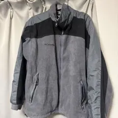 Columbia フリースジャケット グレー×ブラック