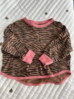 markeys トラ柄 ブラウン✖︎ピンク長袖トレーナー 最終値下げ
