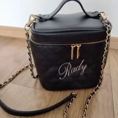 Rady ブラック ショルダーバッグ キルティング