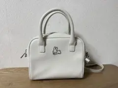 メリージェニー　うさぎのミニボストンバッグ　2way ミッフィー ホワイト