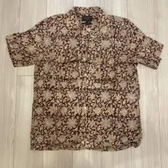 BEAMS Plus半袖シャツ 総柄 ボタニカル柄 日本製 Mサイズのサムネイル
