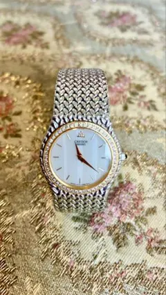 SEIKO クレドール 18kt ダイヤモンドベゼル 電池交換済 未使用に近いのサムネイル