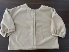 レトロガール　半袖カーディガン　ベージュ