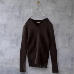 ★美品◆イエナ◆ エクストラファインメリノリブ Vネックプルオーバー