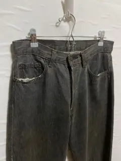 90s levi's 505 USA製 先染めブラック ボタン裏522 - メルカリ