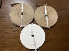 クラフトバンド　クラフトテープ　１０m+α　クラフト２セット・ホワイト１セット