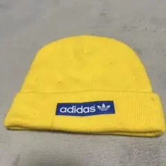 adidas ニット帽 黄色