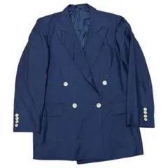 90s BURBERRY ダブルブレスト テーラードジャケット 紺ブレ - メルカリ