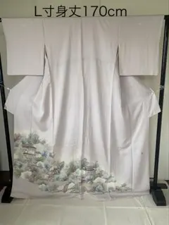 【長襦袢新品】洗える着物フルセット Lサイズ 小花柄 名古屋帯 帯締め 帯揚げ 長襦袢新品】洗える着物フルセット Lサイズ 小花柄 名古屋帯 帯締め