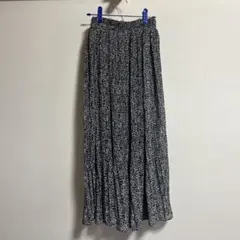 小花柄　シフォンロングスカートのサムネイル