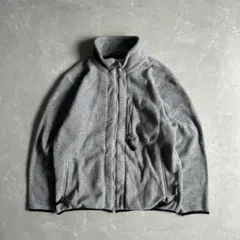 90s camp7 フリースジャケット グレー 古着 POLARTEC 短丈 M