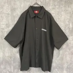 CONVERSE コンバース　ソフトポリツイル バックプリントシャツ　グレー　L