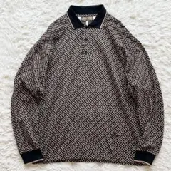 希少 美品 90s XXLサイズ 伊製 FENDI ポロシャツ ズッカ ロゴ刺繍のサムネイル