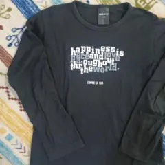 【新品】コムサイズム　キッズ　ロンT　長袖　カットソー　黒　130