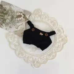 アイナナ モンぬい サロペット コーデュロイ×黒×ひょっこりくま