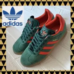adidas originals★GAZELLE★ガゼル☆24.0☆緑×オレンジ