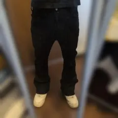 Black flare jeans brrrsos Yoko swag - メルカリ