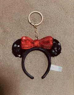 ミニーのカチューシャキーホルダー