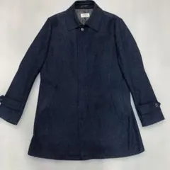 美品 ORIHICA ダークブルー ピーコート風ジャケット