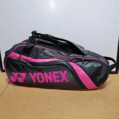 未使用品 YONEX ラケットバッグ 黒/ピンク