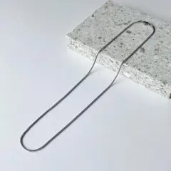 シルバーネックレス　スネークチェーン　シンプル　シルバーアクセサリーNo1