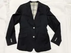 【レディース】バーバリーブラックレーベル　ネイビーブレザー　ジャケット　廃番品