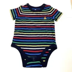 GAP ストライプ 半袖ロンパース