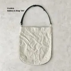 【美品】CLASKA クラスカ リネン ショルダー バッグ 麻100% 本革のサムネイル