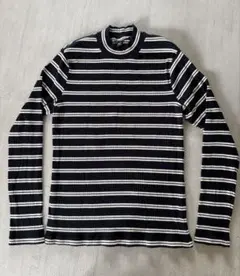 【UNIQLO】ネイビー×ホワイト ストライプ ハイネック　レディース