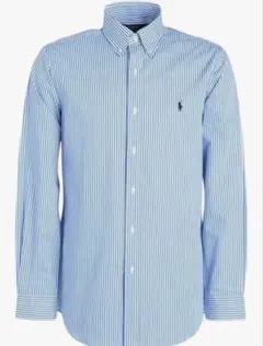 POLO Ralph Lauren 青白ストライプシャツ新品タグ付きMサイズ