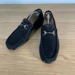グッチ　ホースビットローファー　スエード　ブラック　42