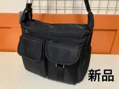 ★ 新品 大容量 ナイロン 多機能 斜め掛けショルダー 黒
