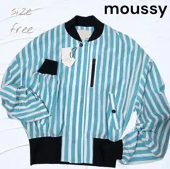 新品 moussy 薄手 フリー ジャケット ブルゾン アウター 春 匿名配送のサムネイル