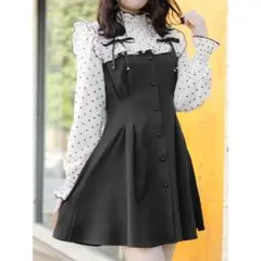 ROJITA ハートドットレースアップワンピース