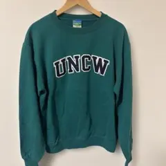 Champion チャンピオン UNCW スウェット グリーン M