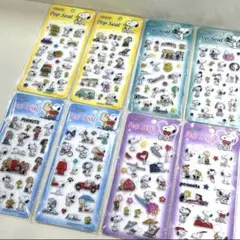 スヌーピークリスタルシール　８枚セット