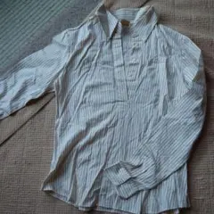 Ships 長袖ストライププルオーバーシャツ