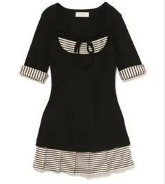 andmary Jozy ribbon flare mini dress - メルカリ