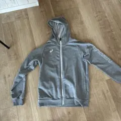 asics グレー 2XL パーカー