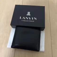 ランバン 2つ折り財布 ブラック