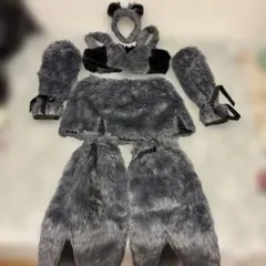 アニマルコスプレ衣装 グレー ファー