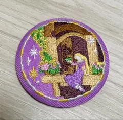 ディズニー 刺繍缶バッジ ラプンツェル
