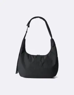 GU ソフトナイロン コクーンショルダーバッグ ブラック