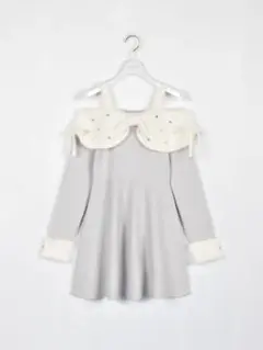 evelynリボンオフショルミニワンピース