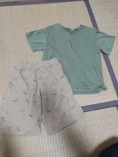 キッズパジャマセット 130cm　ユニクロ　UNIQLO　エアリズム　上下　夏