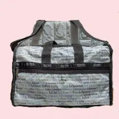 LeSportsac ボストンバッグ(鍵あり) ロゴプリント　ポーチ付き