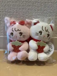 mikko illustrations いちごマスコットぬいぐるみ